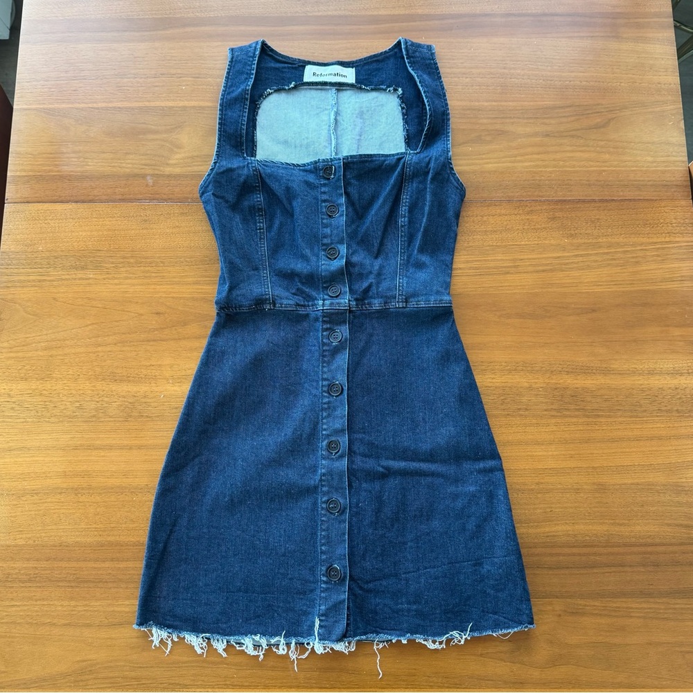 Reformation Lars Denim Dress
